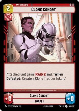 Clone Cohort (169/257) - Twilight of the Republic Foil - Premium Star Wars: Unlimited Single from Twilight of the Republic - Just $0.08! Shop now at Game Crave Tournament Store