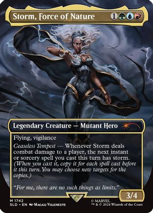 Storm, Force of Nature (SLD-1742) - Secret Lair Drop (Borderless) Foil - Premium MTG Single from Wizards of the Coast - Just $34.94! Shop now at Game Crave Tournament Store