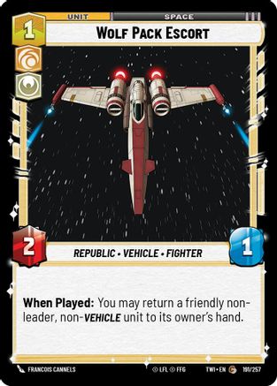 Wolf Pack Escort (191/257) - Twilight of the Republic - Premium Star Wars: Unlimited Single from Twilight of the Republic - Just $0.08! Shop now at Game Crave Tournament Store