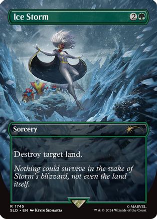 Ice Storm (SLD-1745) - Secret Lair Drop (Borderless) Foil - Premium MTG Single from Wizards of the Coast - Just $1.62! Shop now at Game Crave Tournament Store
