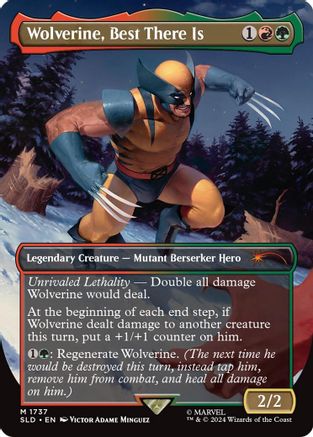 Wolverine, Best There Is (SLD-1737) - Secret Lair Drop (Borderless) Foil - Premium MTG Single from Wizards of the Coast - Just $30.12! Shop now at Game Crave Tournament Store