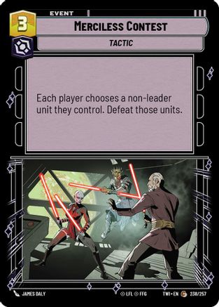 Merciless Contest (238/257) - Twilight of the Republic - Premium Star Wars: Unlimited Single from Twilight of the Republic - Just $0.08! Shop now at Game Crave Tournament Store