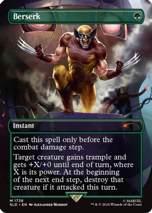 Berserk (SLD-1738) - Secret Lair Drop (Borderless) Foil - Premium MTG Single from Wizards of the Coast - Just $8! Shop now at Game Crave Tournament Store