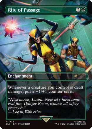Rite of Passage (SLD-1739) - Secret Lair Drop (Borderless) Foil - Premium MTG Single from Wizards of the Coast - Just $2.25! Shop now at Game Crave Tournament Store