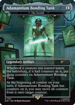 The Ozolith (SLD-1741) - Secret Lair Drop / Adamantium Bonding Tank (Borderless) Foil - Premium MTG Single from Wizards of the Coast - Just $28.38! Shop now at Game Crave Tournament Store