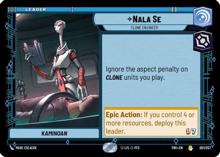 Nala Se - Clone Engineer (001/257) - Twilight of the Republic - Premium Star Wars: Unlimited Single from Twilight of the Republic - Just $0.08! Shop now at Game Crave Tournament Store