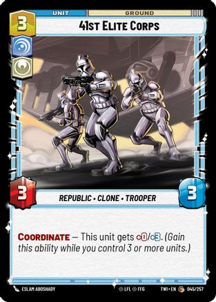 41st Elite Corps (045/257) - Twilight of the Republic - Premium Star Wars: Unlimited Single from Twilight of the Republic - Just $0.08! Shop now at Game Crave Tournament Store