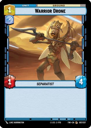 Warrior Drone (057/257) - Twilight of the Republic Foil - Premium Star Wars: Unlimited Single from Twilight of the Republic - Just $0.08! Shop now at Game Crave Tournament Store