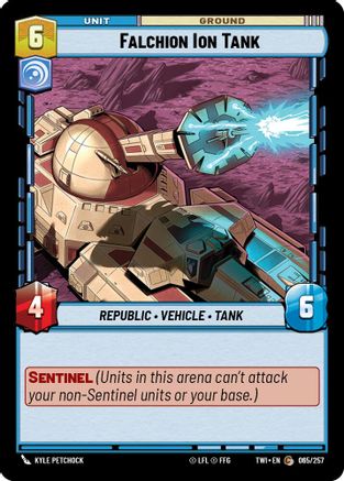 Falchion Ion Tank (065/257) - Twilight of the Republic - Premium Star Wars: Unlimited Single from Twilight of the Republic - Just $0.08! Shop now at Game Crave Tournament Store