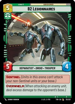 B2 Legionnaires (113/257) - Twilight of the Republic - Premium Star Wars: Unlimited Single from Twilight of the Republic - Just $0.08! Shop now at Game Crave Tournament Store