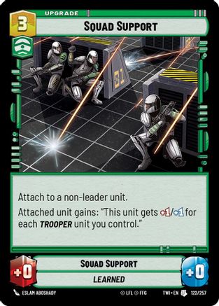 Squad Support (122/257) - Twilight of the Republic Foil - Premium Star Wars: Unlimited Single from Twilight of the Republic - Just $0.08! Shop now at Game Crave Tournament Store