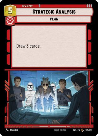 Strategic Analysis (175/257) - Twilight of the Republic - Premium Star Wars: Unlimited Single from Twilight of the Republic - Just $0.08! Shop now at Game Crave Tournament Store