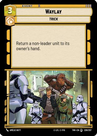 Waylay (226/257) - Twilight of the Republic - Premium Star Wars: Unlimited Single from Twilight of the Republic - Just $1.46! Shop now at Game Crave Tournament Store