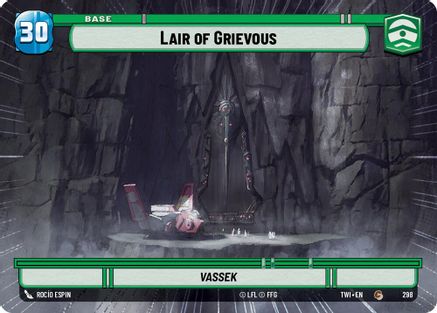Lair of Grievous (Hyperspace) (298) - Twilight of the Republic - Premium Star Wars: Unlimited Single from Twilight of the Republic - Just $0.09! Shop now at Game Crave Tournament Store