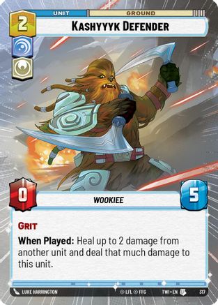 Kashyyyk Defender (Hyperspace) (317) - Twilight of the Republic - Premium Star Wars: Unlimited Single from Twilight of the Republic - Just $0.11! Shop now at Game Crave Tournament Store