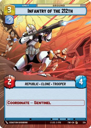 Infantry of the 212th (Hyperspace) (334) - Twilight of the Republic - Premium Star Wars: Unlimited Single from Twilight of the Republic - Just $0.08! Shop now at Game Crave Tournament Store