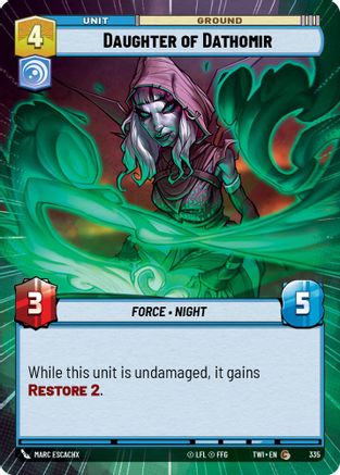 Daughter of Dathomir (Hyperspace) (335) - Twilight of the Republic - Premium Star Wars: Unlimited Single from Twilight of the Republic - Just $0.08! Shop now at Game Crave Tournament Store