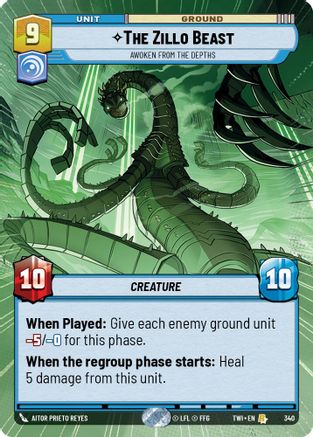 The Zillo Beast - Awoken From The Depths (Hyperspace) (340) - Twilight of the Republic - Premium Star Wars: Unlimited Single from Twilight of the Republic - Just $0.55! Shop now at Game Crave Tournament Store