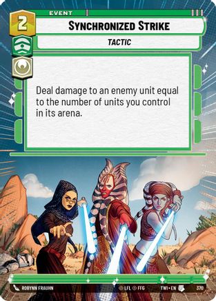 Synchronized Strike (Hyperspace) (370) - Twilight of the Republic - Premium Star Wars: Unlimited Single from Twilight of the Republic - Just $0.10! Shop now at Game Crave Tournament Store