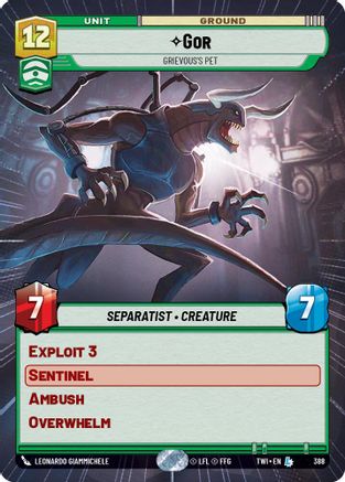 Gor - Grievous's Pet (Hyperspace) (388) - Twilight of the Republic - Premium Star Wars: Unlimited Single from Twilight of the Republic - Just $0.75! Shop now at Game Crave Tournament Store