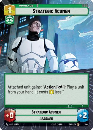 Strategic Acumen (Hyperspace) (390) - Twilight of the Republic - Premium Star Wars: Unlimited Single from Twilight of the Republic - Just $0.08! Shop now at Game Crave Tournament Store