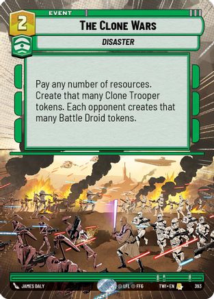 The Clone Wars (Hyperspace) (393) - Twilight of the Republic Foil - Premium Star Wars: Unlimited Single from Twilight of the Republic - Just $1.01! Shop now at Game Crave Tournament Store