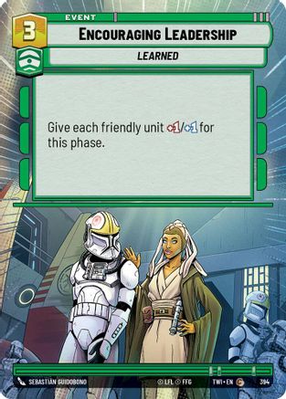 Encouraging Leadership (Hyperspace) (394) - Twilight of the Republic - Premium Star Wars: Unlimited Single from Twilight of the Republic - Just $0.08! Shop now at Game Crave Tournament Store
