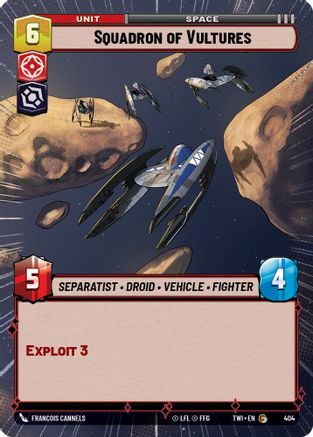Squadron of Vultures (Hyperspace) (404) - Twilight of the Republic Foil - Premium Star Wars: Unlimited Single from Twilight of the Republic - Just $0.11! Shop now at Game Crave Tournament Store