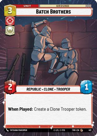 Batch Brothers (Hyperspace) (412) - Twilight of the Republic - Premium Star Wars: Unlimited Single from Twilight of the Republic - Just $0.08! Shop now at Game Crave Tournament Store