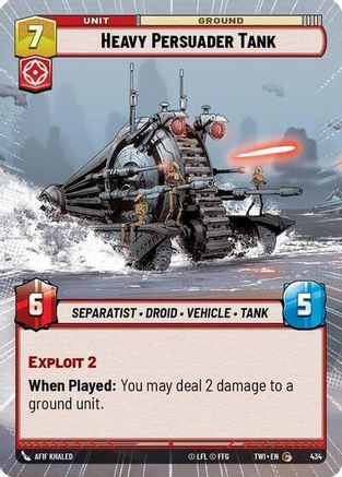 Heavy Persuader Tank (Hyperspace) (434) - Twilight of the Republic - Premium Star Wars: Unlimited Single from Twilight of the Republic - Just $0.08! Shop now at Game Crave Tournament Store