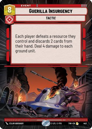 Guerilla Insurgency (Hyperspace) (443) - Twilight of the Republic - Premium Star Wars: Unlimited Single from Twilight of the Republic - Just $0.15! Shop now at Game Crave Tournament Store