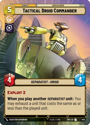 Tactical Droid Commander (Hyperspace) (449) - Twilight of the Republic Foil - Premium Star Wars: Unlimited Single from Twilight of the Republic - Just $0.22! Shop now at Game Crave Tournament Store