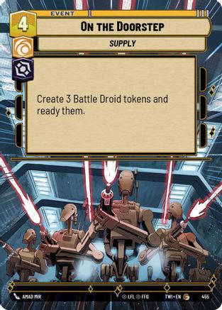 On the Doorstep (Hyperspace) (455) - Twilight of the Republic Foil - Premium Star Wars: Unlimited Single from Twilight of the Republic - Just $0.24! Shop now at Game Crave Tournament Store