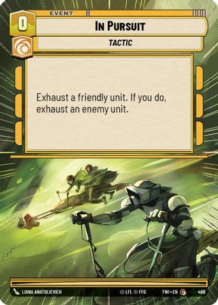 In Pursuit (Hyperspace) (486) - Twilight of the Republic - Premium Star Wars: Unlimited Single from Twilight of the Republic - Just $0.08! Shop now at Game Crave Tournament Store