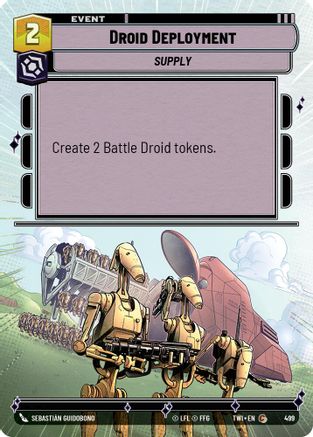 Droid Deployment (Hyperspace) (499) - Twilight of the Republic - Premium Star Wars: Unlimited Single from Twilight of the Republic - Just $0.08! Shop now at Game Crave Tournament Store