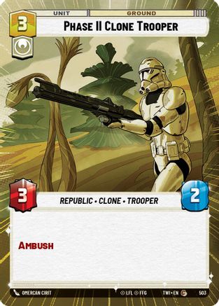 Phase II Clone Trooper (Hyperspace) (503) - Twilight of the Republic - Premium Star Wars: Unlimited Single from Twilight of the Republic - Just $0.08! Shop now at Game Crave Tournament Store