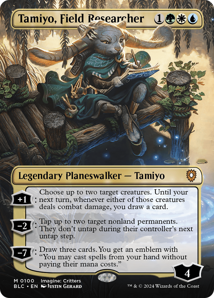 Tamiyo, Field Researcher (BLC-100) - Bloomburrow Commander (Borderless) Foil - Premium MTG Single from Wizards of the Coast - Just $0.50! Shop now at Game Crave Tournament Store