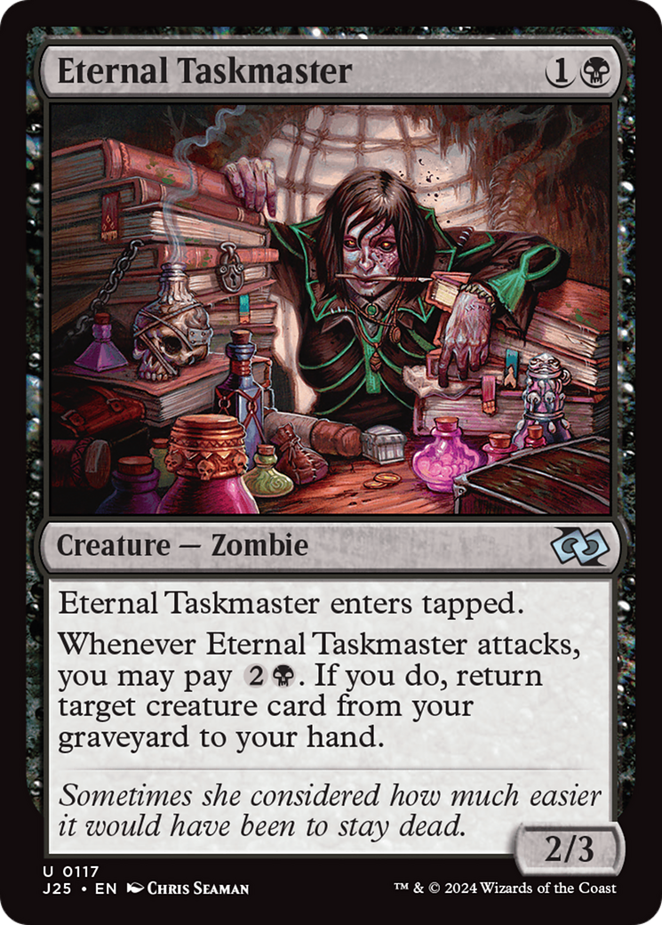 Eternal Taskmaster (J25-117) - Foundations Jumpstart - Premium MTG Single from Wizards of the Coast - Just $0.25! Shop now at Game Crave Tournament Store