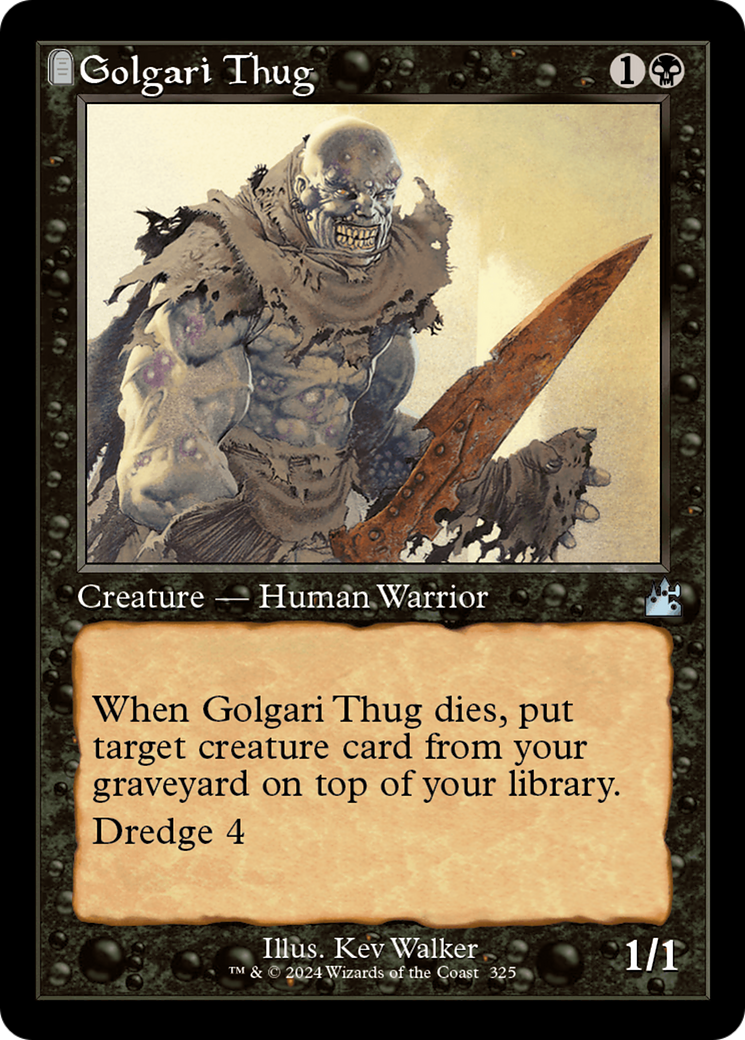 Golgari Thug (RVR-325) - Ravnica Remastered Foil - Premium MTG Single from Wizards of the Coast - Just $1.09! Shop now at Game Crave Tournament Store