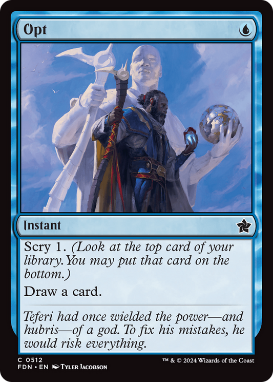 Opt (FDN-512) - Foundations - Premium MTG Single from Wizards of the Coast - Just $0.25! Shop now at Game Crave Tournament Store