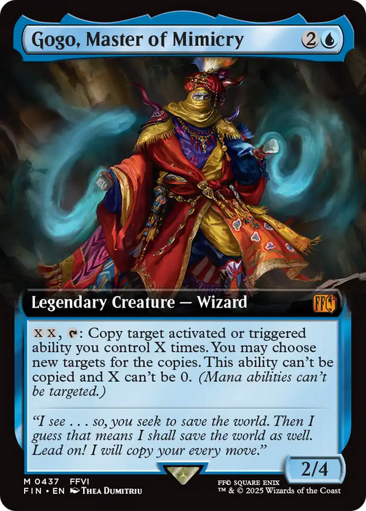 Gogo, Master of Mimicry (FIN-437) - FINAL FANTASY: (Extended Art) - Premium MTG Single from Wizards of the Coast - Just $2.01! Shop now at Game Crave Tournament Store