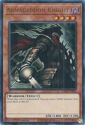 Armageddon Knight (UR) (RA03-EN002) - Quarter Century Bonanza 1st Edition - Premium Yugioh Single from Konami - Just $0.25! Shop now at Game Crave Tournament Store