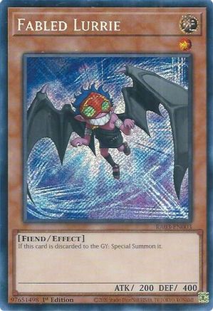 Fabled Lurrie (Secret Rare) (RA03-EN003) - Quarter Century Bonanza 1st Edition - Premium Yugioh Single from Konami - Just $0.36! Shop now at Game Crave Tournament Store