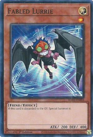 Fabled Lurrie (RA03-EN003) - Quarter Century Bonanza 1st Edition - Premium Yugioh Single from Konami - Just $0.25! Shop now at Game Crave Tournament Store