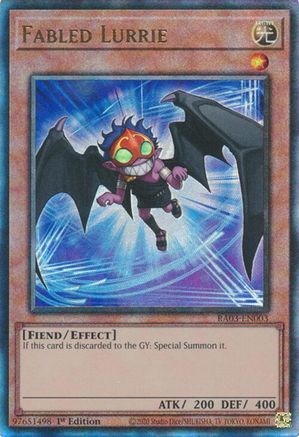 Fabled Lurrie (PUR) (RA03-EN003) - Quarter Century Bonanza 1st Edition - Premium Yugioh Single from Konami - Just $0.26! Shop now at Game Crave Tournament Store