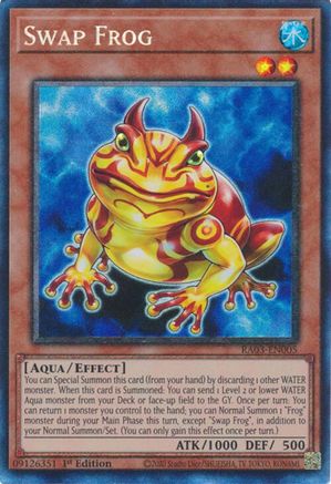 Swap Frog (PCR) (RA03-EN005) - Quarter Century Bonanza 1st Edition - Premium Yugioh Single from Konami - Just $0.66! Shop now at Game Crave Tournament Store