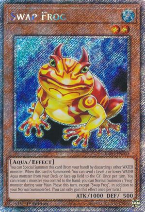 Swap Frog (Platinum Secret Rare) (RA03-EN005) - Quarter Century Bonanza 1st Edition - Premium Yugioh Single from Konami - Just $2.77! Shop now at Game Crave Tournament Store