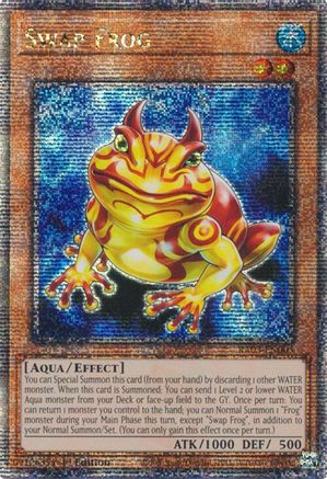 Swap Frog (Quarter Century Secret Rare) (RA03-EN005) - Quarter Century Bonanza 1st Edition - Premium Yugioh Single from Konami - Just $8.88! Shop now at Game Crave Tournament Store