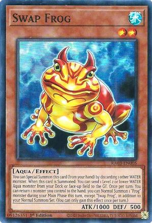 Swap Frog (RA03-EN005) - Quarter Century Bonanza 1st Edition - Premium Yugioh Single from Konami - Just $0.25! Shop now at Game Crave Tournament Store