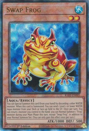 Swap Frog (PUR) (RA03-EN005) - Quarter Century Bonanza 1st Edition - Premium Yugioh Single from Konami - Just $0.63! Shop now at Game Crave Tournament Store